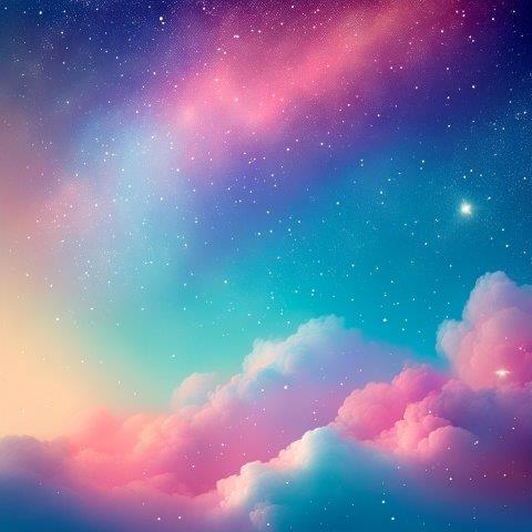 パステルカラーのメルヘンな背景３