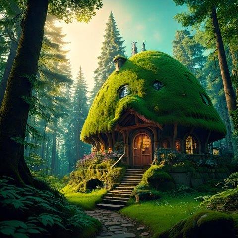 ファンタジーな森の背景２