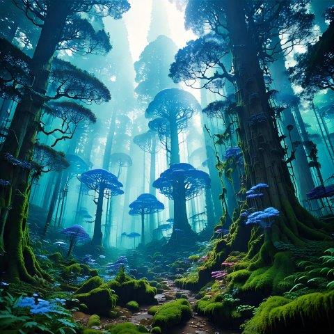ファンタジーな森の背景４