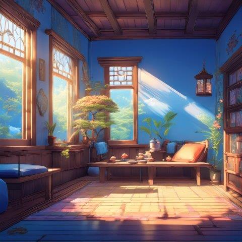 ゲームやアニメの世界の宿屋な背景４