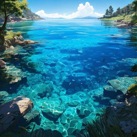 南国の海の背景２