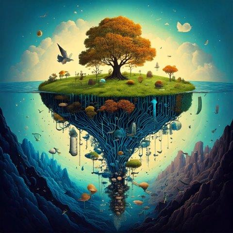 幻想的なアートの世界