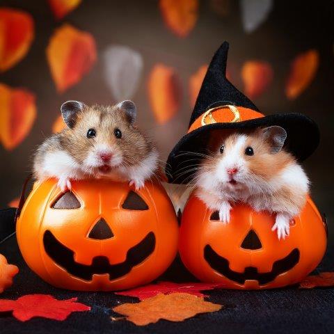 ハムスターのハロウィンパーティー