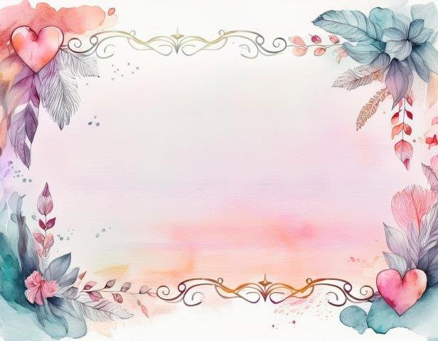 おしゃれなバレンタインのメッセージカード雛形２