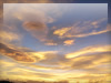 無料写真「黄金の夕焼雲」