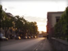 フィレンツェの街を照らす朝陽の無料画像