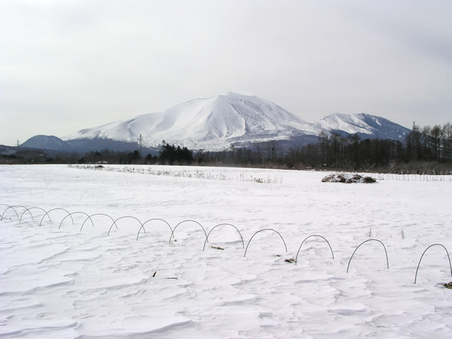 浅間山　冬