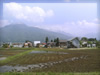 無料素材　山と田園風景（富山県）