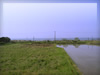 海と田畑（富山）　無料画像