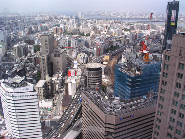 リッツカールトン大阪の眺望のフリー写真素材 無料画像