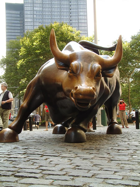 ウォール街（Wall Street）　雄牛像