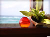 沖縄ガラスのある風景のフリー素材