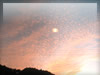 箱根の夕焼空（巻積雲）のフリー写真素材　無料画像
