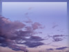 紫の夕焼雲のフリー写真素材