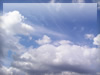 層積雲と巻雲の写真素材