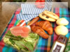 ピクニック昼食のフリー写真素材