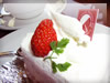 イチゴケーキのショートケーキの無料写真素材
