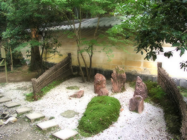 日本庭園の裏庭