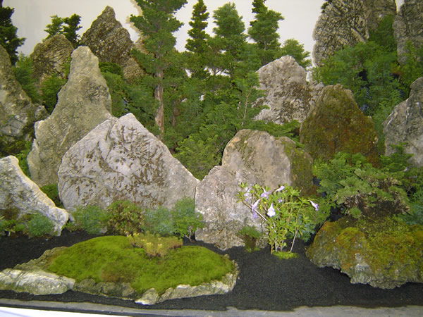 浜名湖花博覧会　展示されたジオラマのフリー写真素材　無料画像
